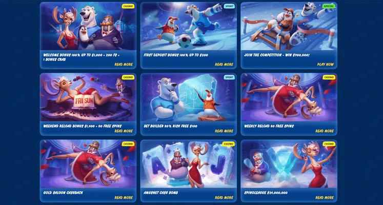 Captura de pantalla del bono y giros gratis de SGCasino